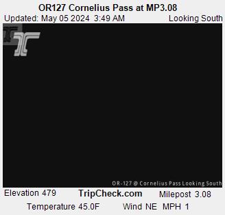 OR127 Cornelius Pass at MP3.08